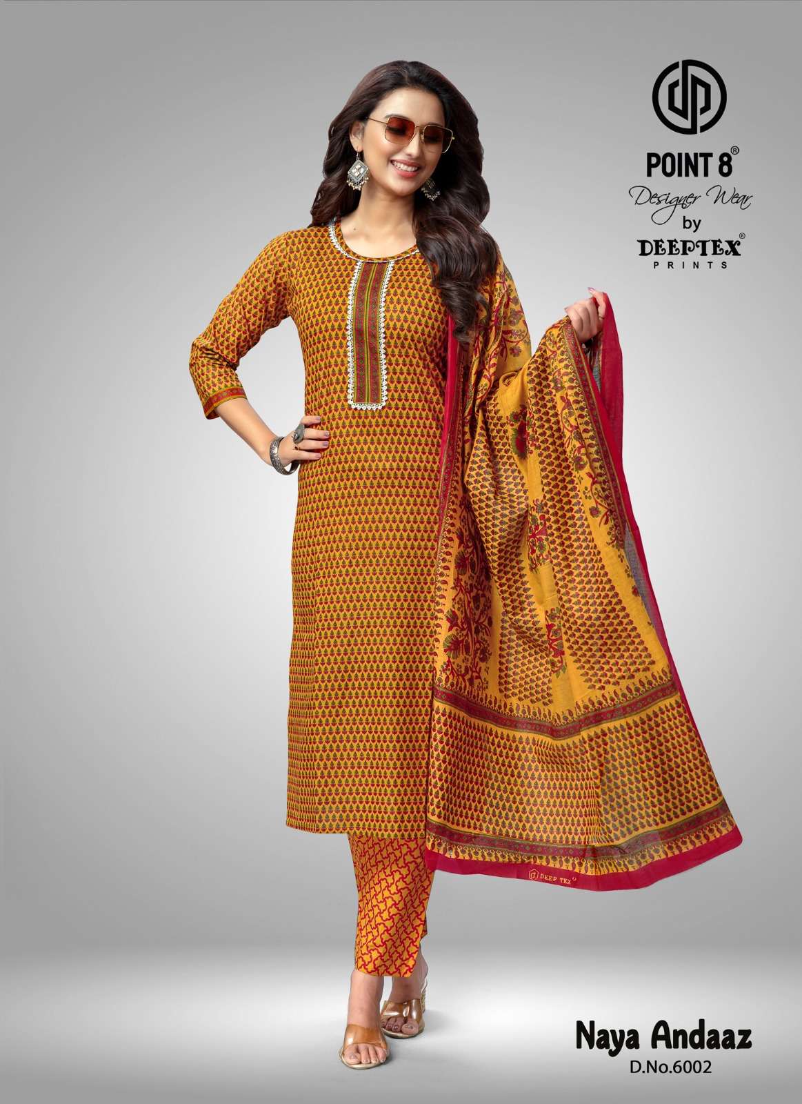 DEEPTEX PRINTS NAYA ANDAAZ VOL 6 COTTON KURTI COMBO SET 