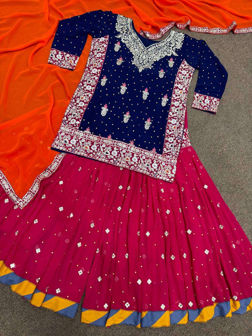 DHK 1268 SHARARA SUIT