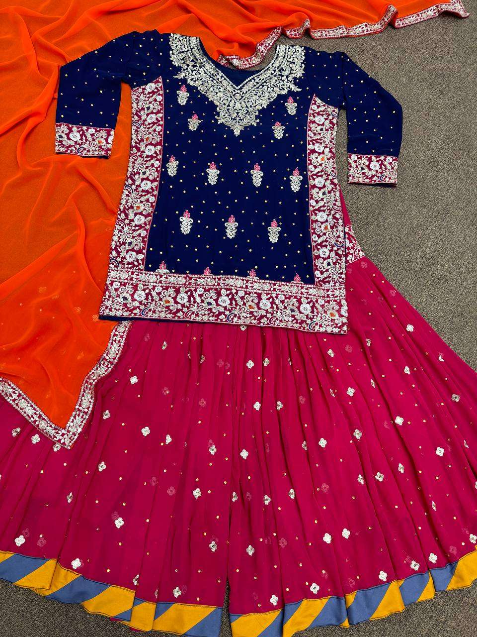 DHK 1268 SHARARA SUIT