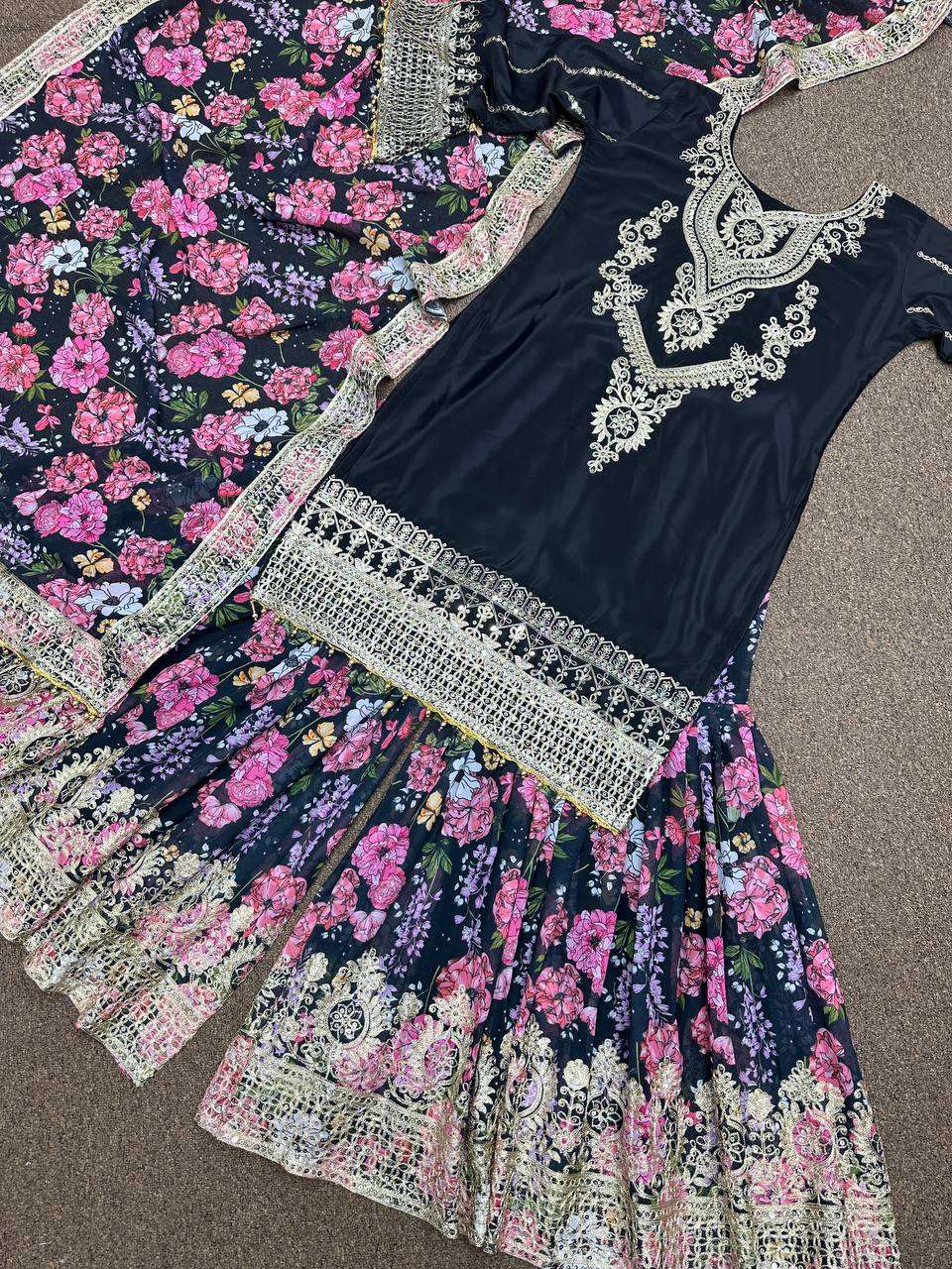 DHK 1271 SHARARA SUIT