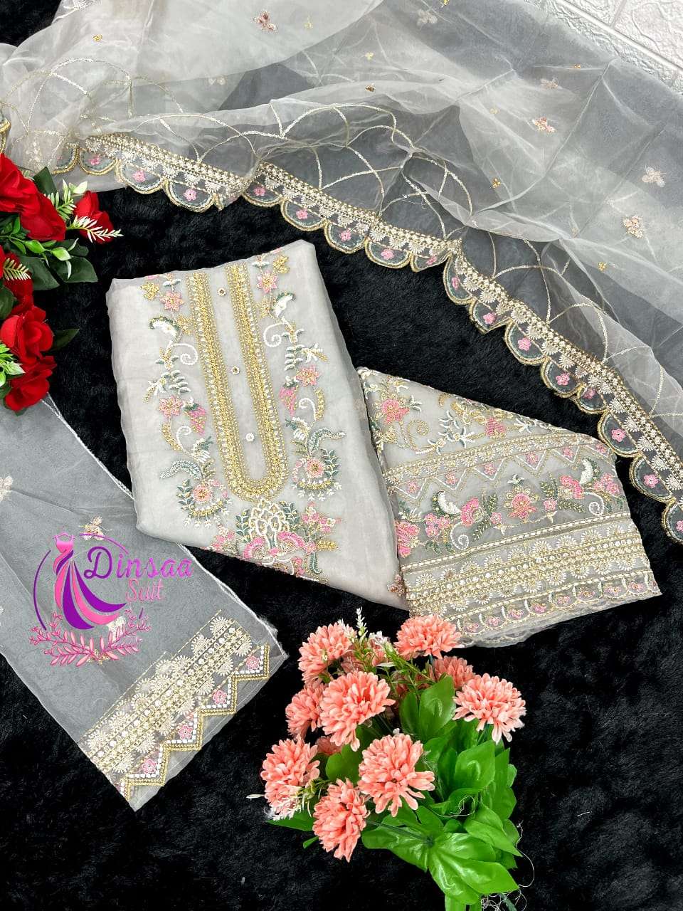DINSAA SUIT D NO  240 FANCY DESIGNER SUIT