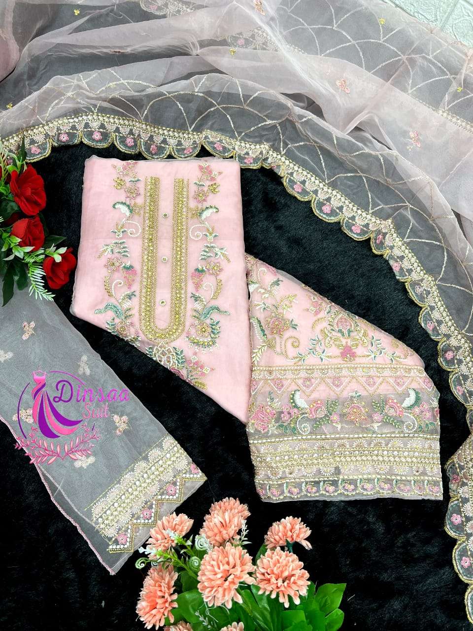 DINSAA SUIT D NO  240 FANCY DESIGNER SUIT