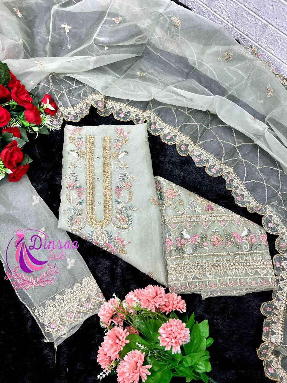 DINSAA SUIT D NO  240 FANCY DESIGNER SUIT