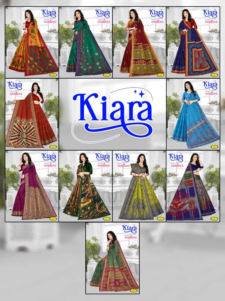 FALAK INTERNATIONAL GANESHA KIARA VOL 1 COTTON SAREE
