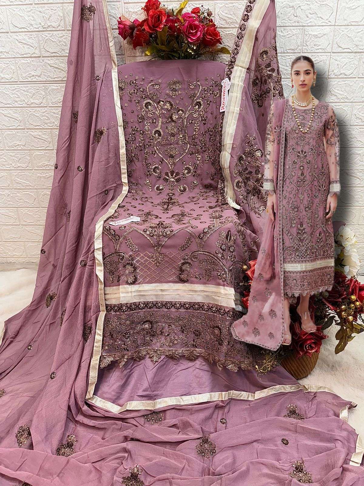 FEPIC ROSEMEEN C 1626 GEORGETTE DESIGNER SUIT