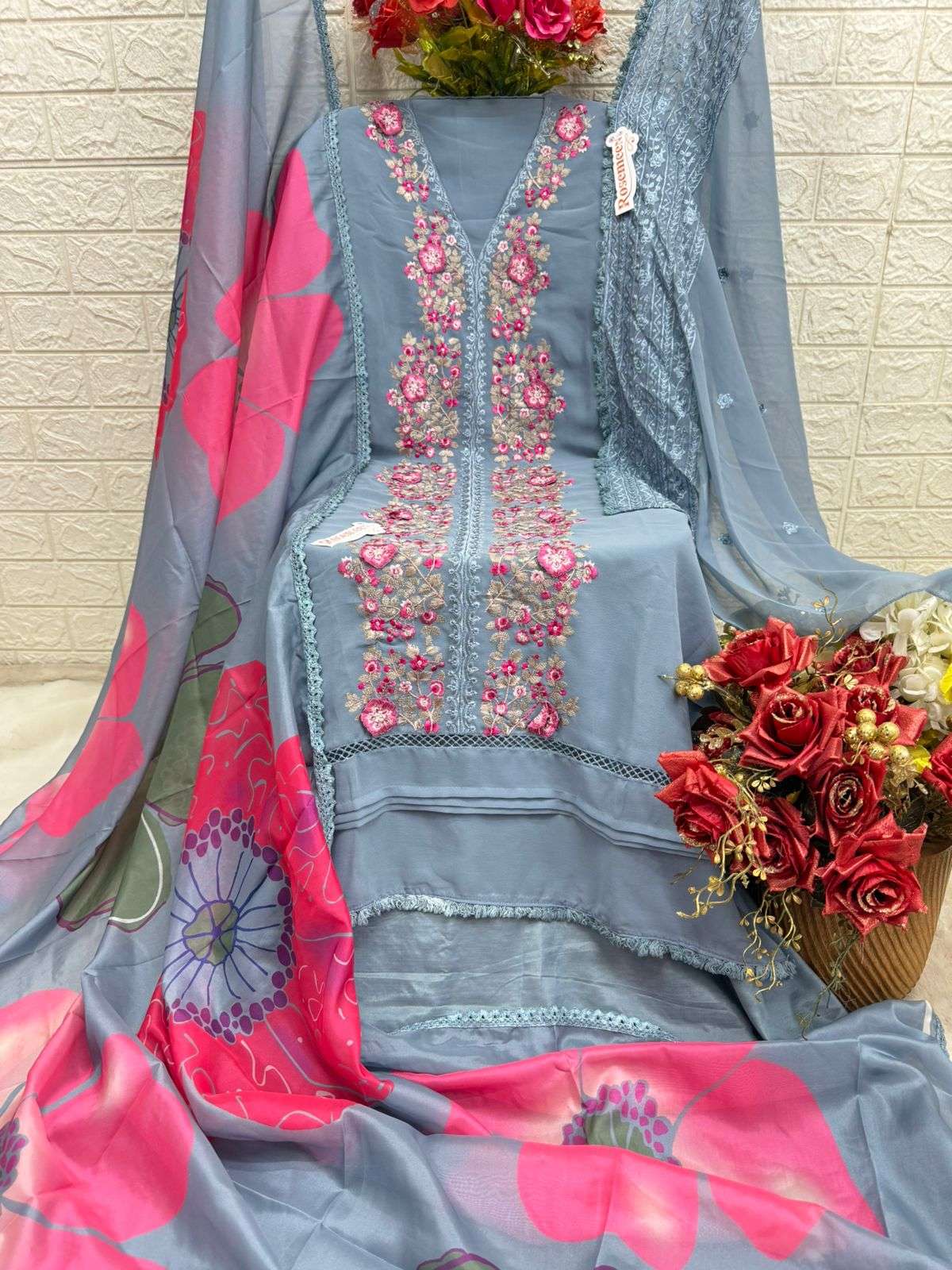 FEPIC ROSEMEEN C 1644 GEORGETTE DESIGNER SUIT