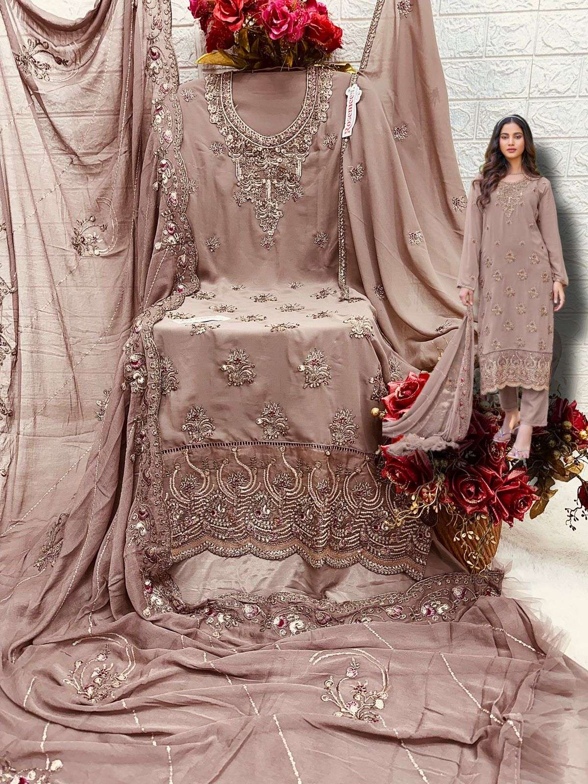 FEPIC ROSEMEEN C 1718 GEORGETTE DESIGNER SUIT