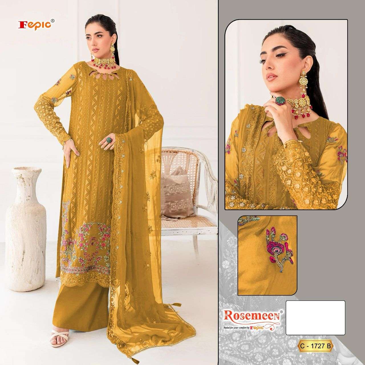 FEPIC ROSEMEEN C 1727 BEAUTIFUL DESIGNER SUIT