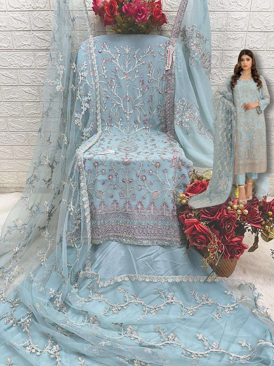 FEPIC ROSEMEEN C 1785 BEAUTIFUL EMBROIDERED SUIT