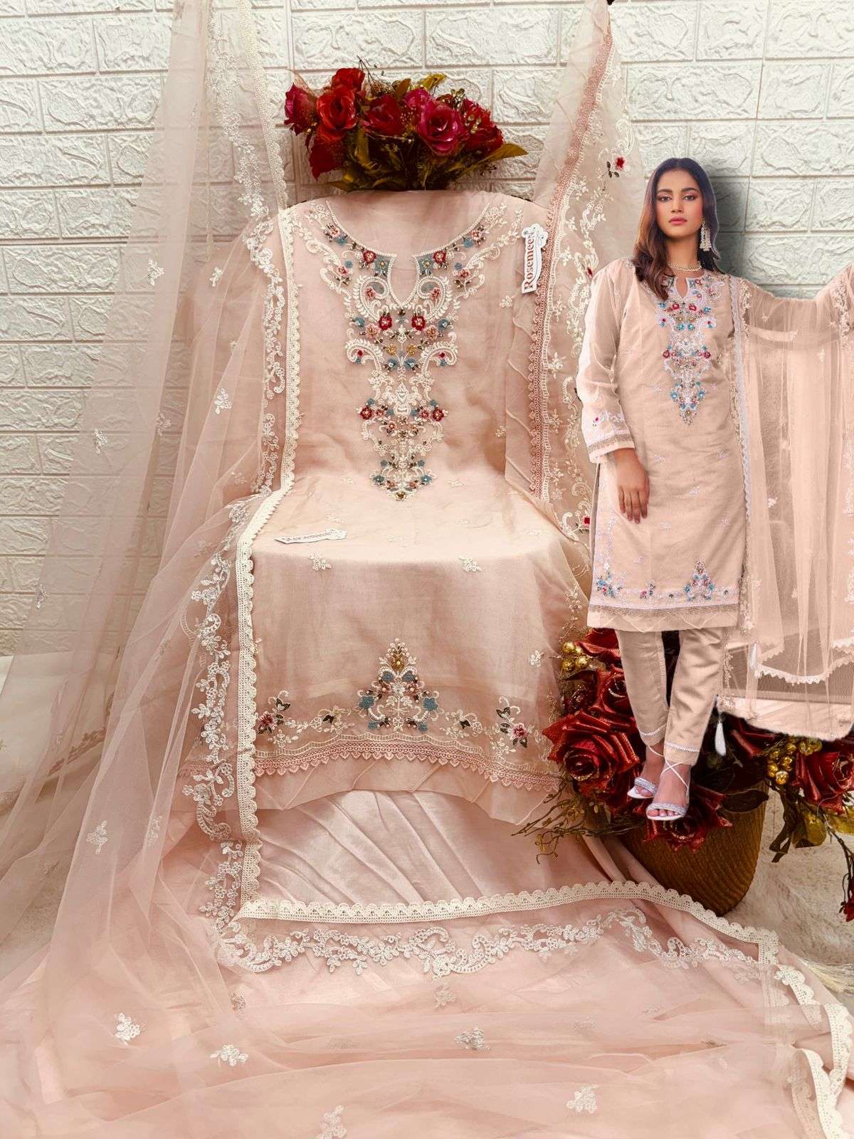 FEPIC ROSEMEEN C 1788 ORGANZA FANCY DESIGNER SUIT