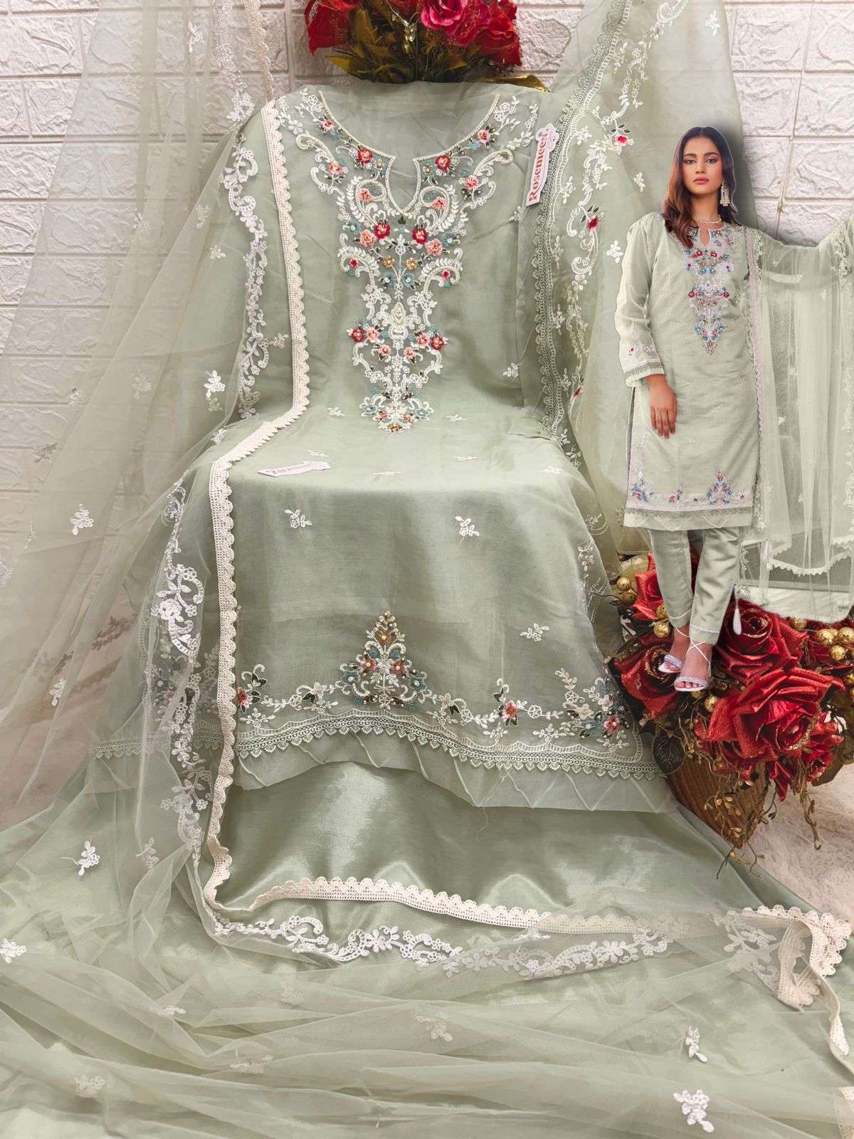 FEPIC ROSEMEEN C 1788 ORGANZA FANCY DESIGNER SUIT