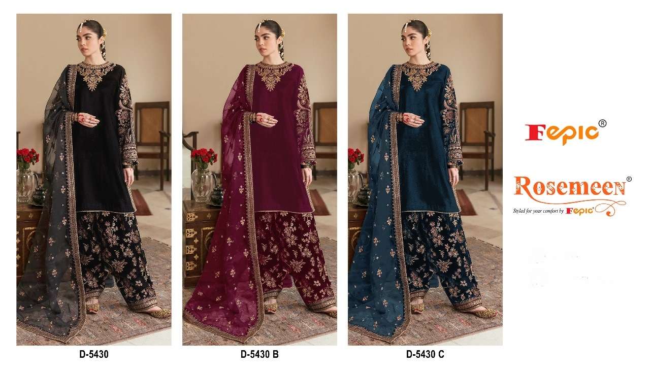 FEPIC ROSEMEEN D 5430 GEORGETTE DESIGNER SUIT