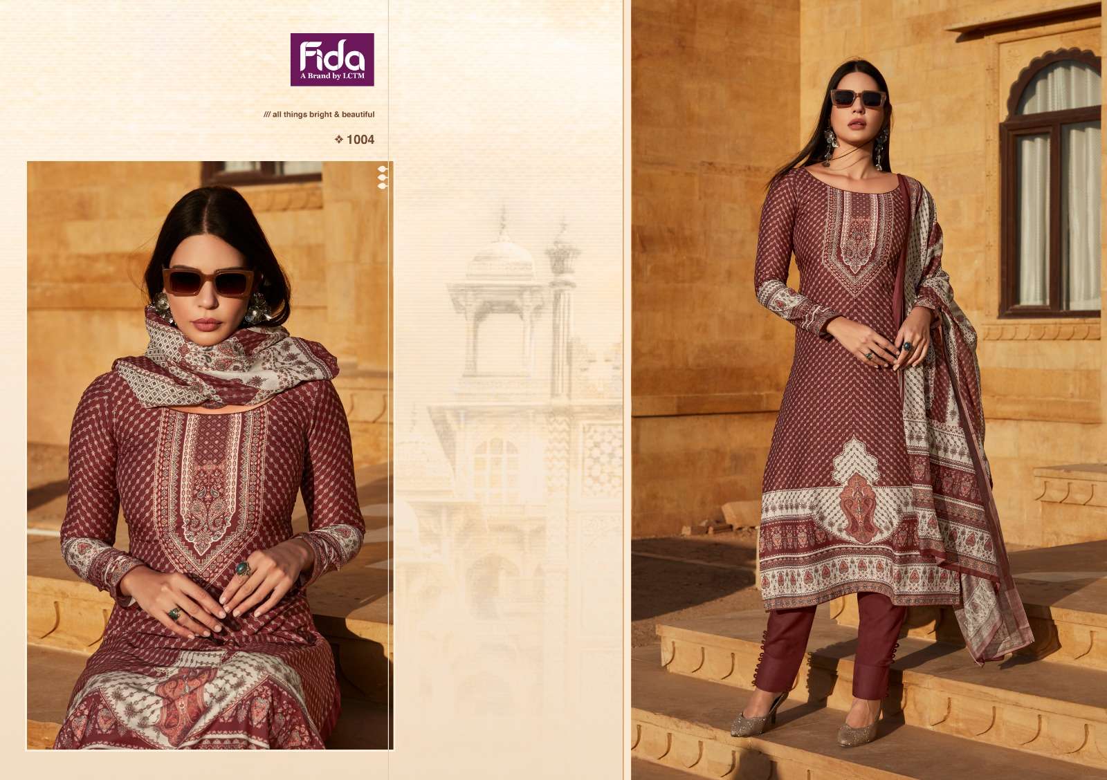 FIDA SAANJH COTTON DIGITAL PRINT SUIT