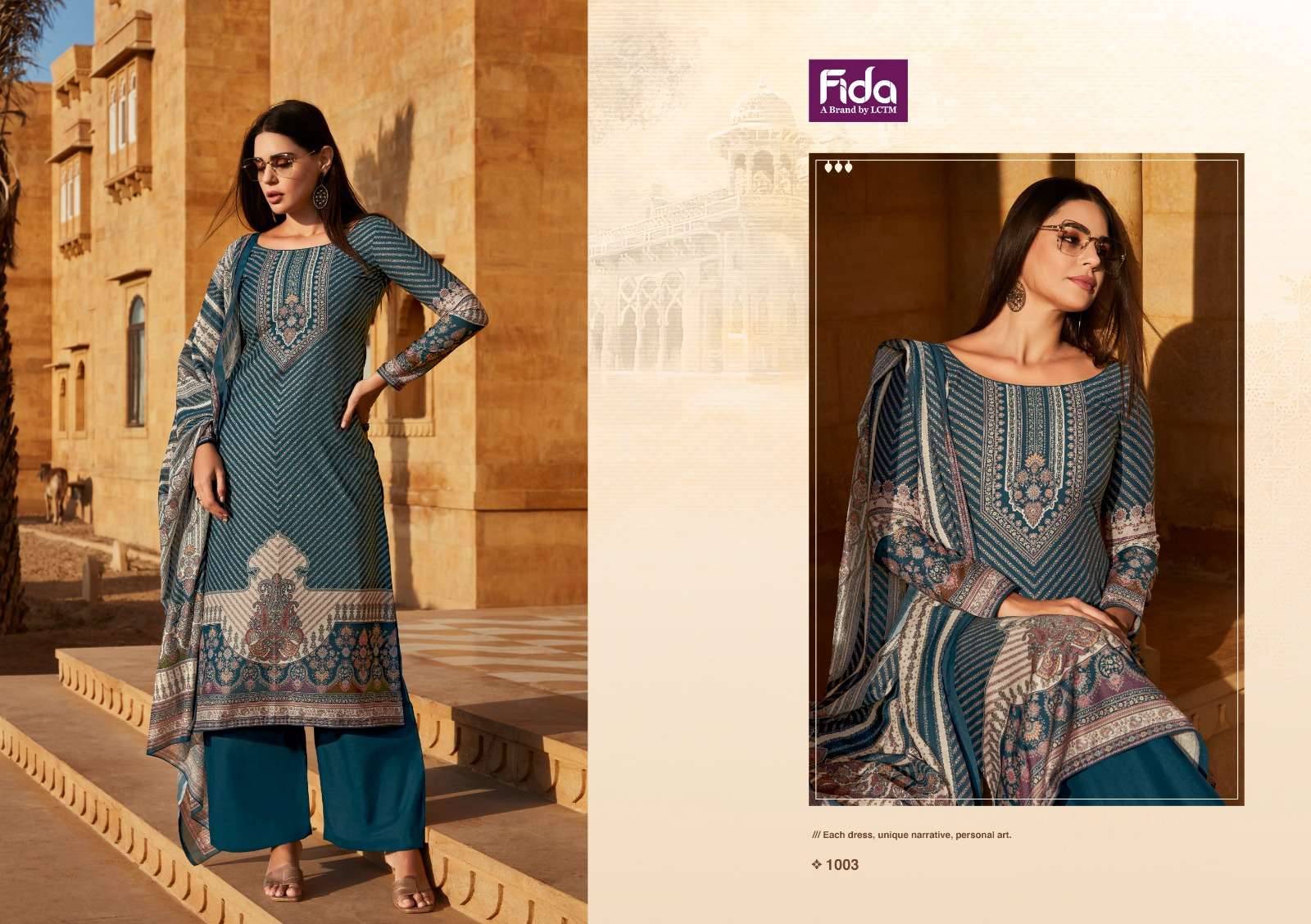 FIDA SAANJH COTTON DIGITAL PRINT SUIT