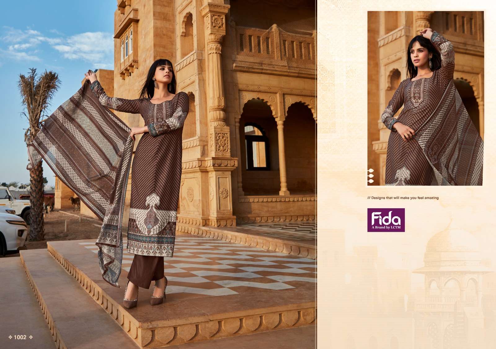 FIDA SAANJH COTTON DIGITAL PRINT SUIT