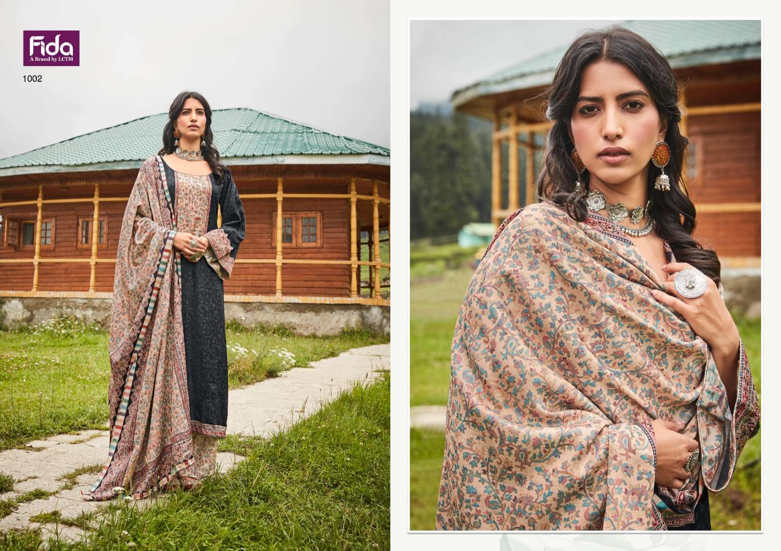 FIDA ZEHNASEEB COTTON FANCY WORK SALWAR SUIT