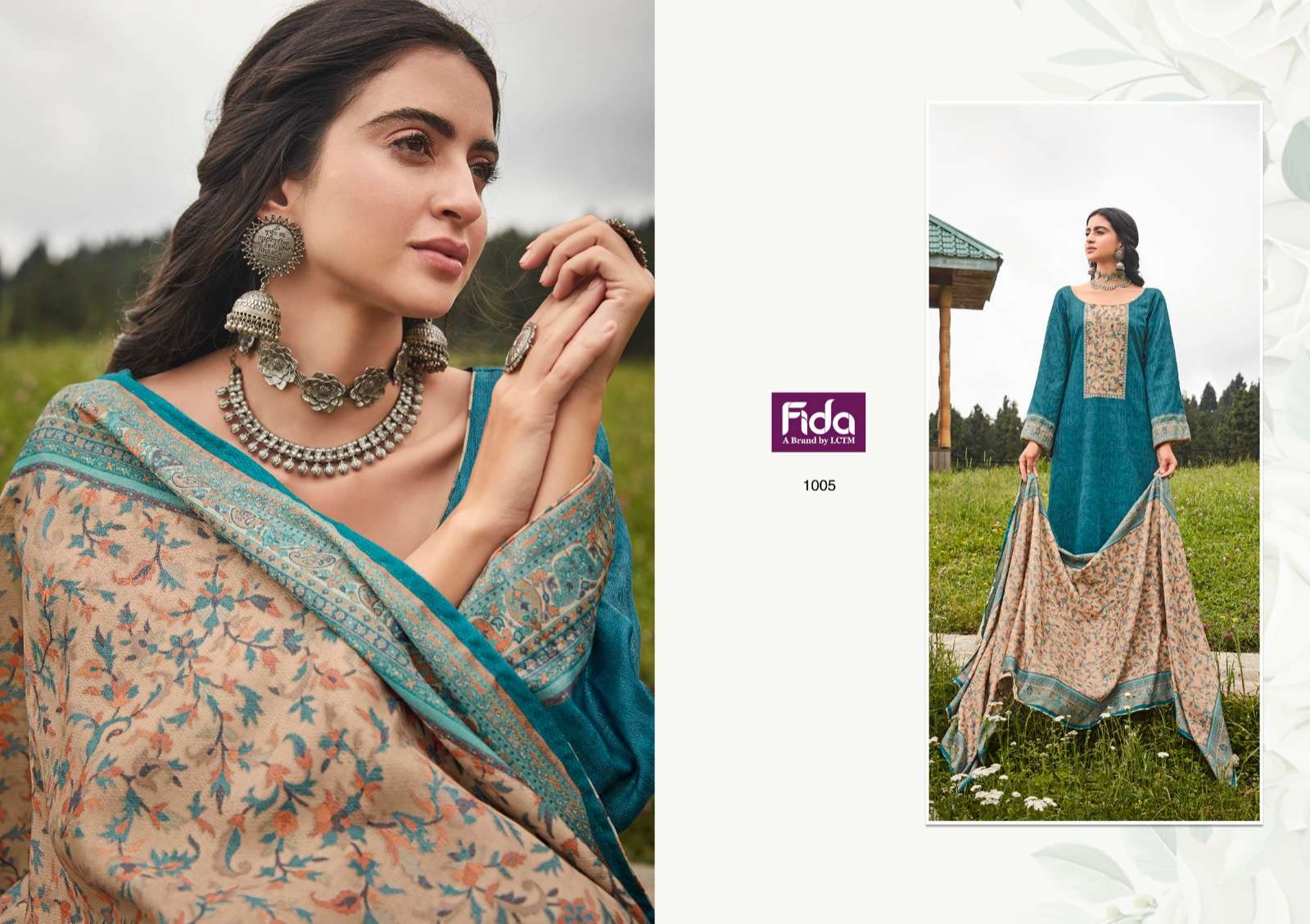 FIDA ZEHNASEEB COTTON FANCY WORK SALWAR SUIT