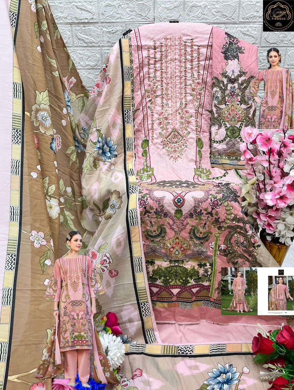 FIRDOUS NAIRA VOL 1 COTTON SALWAR KAMEEZ 