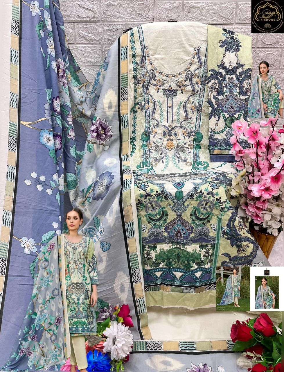FIRDOUS NAIRA VOL 1 COTTON SALWAR KAMEEZ 