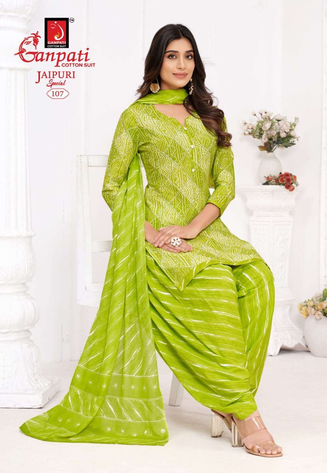 GANPATI JAIPURI PATIYALA SPECIAL VOL 10 COTTON PATIYALA DRESS
