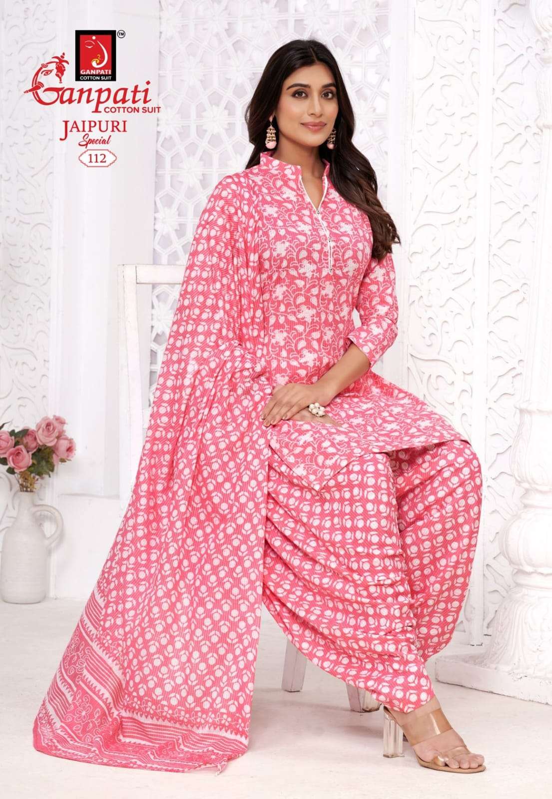 GANPATI JAIPURI PATIYALA SPECIAL VOL 10 COTTON PATIYALA DRESS