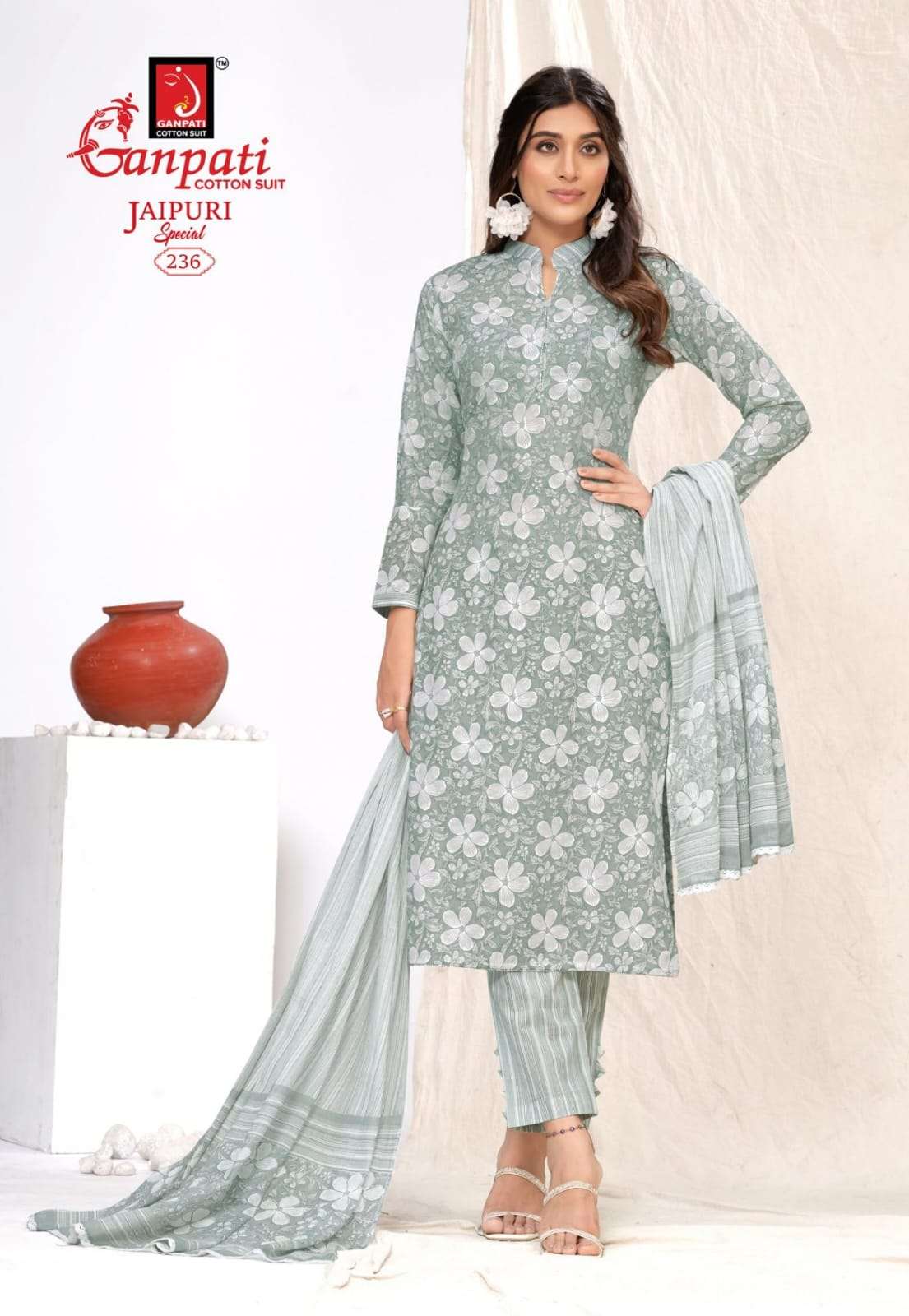 GANPATI JAIPURI SPECIAL VOL 10 COTTON PRINTED SALWAR SUIT