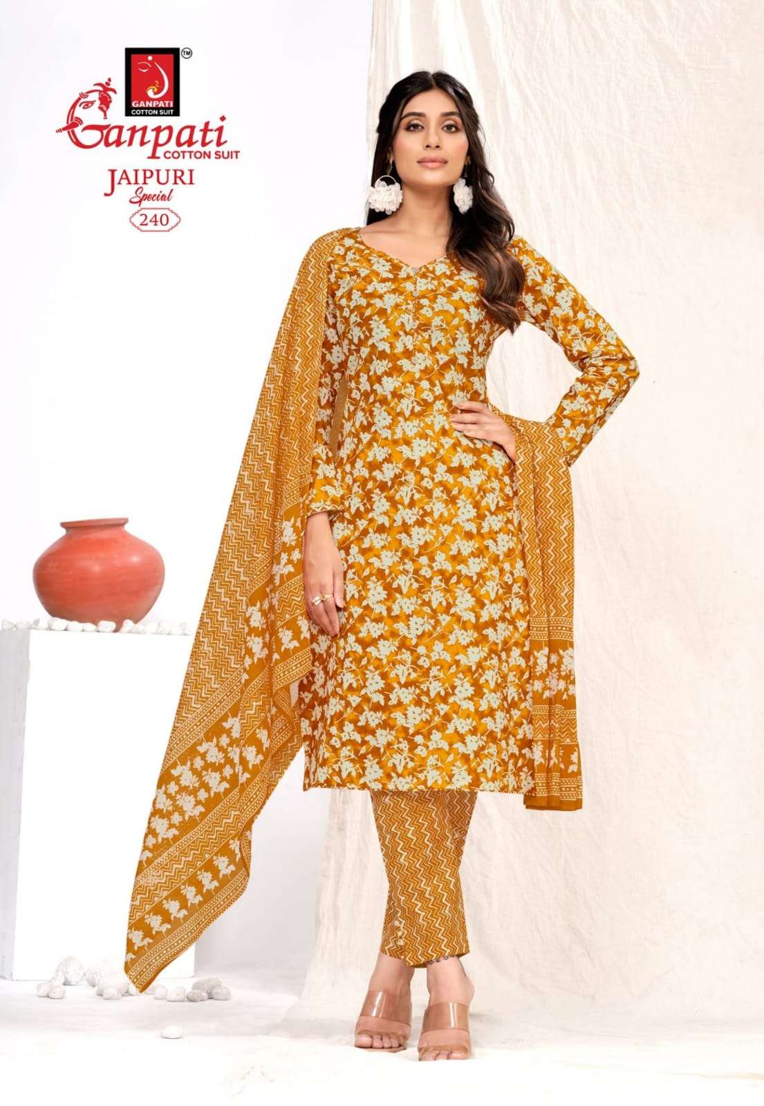 GANPATI JAIPURI SPECIAL VOL 10 COTTON PRINTED SALWAR SUIT