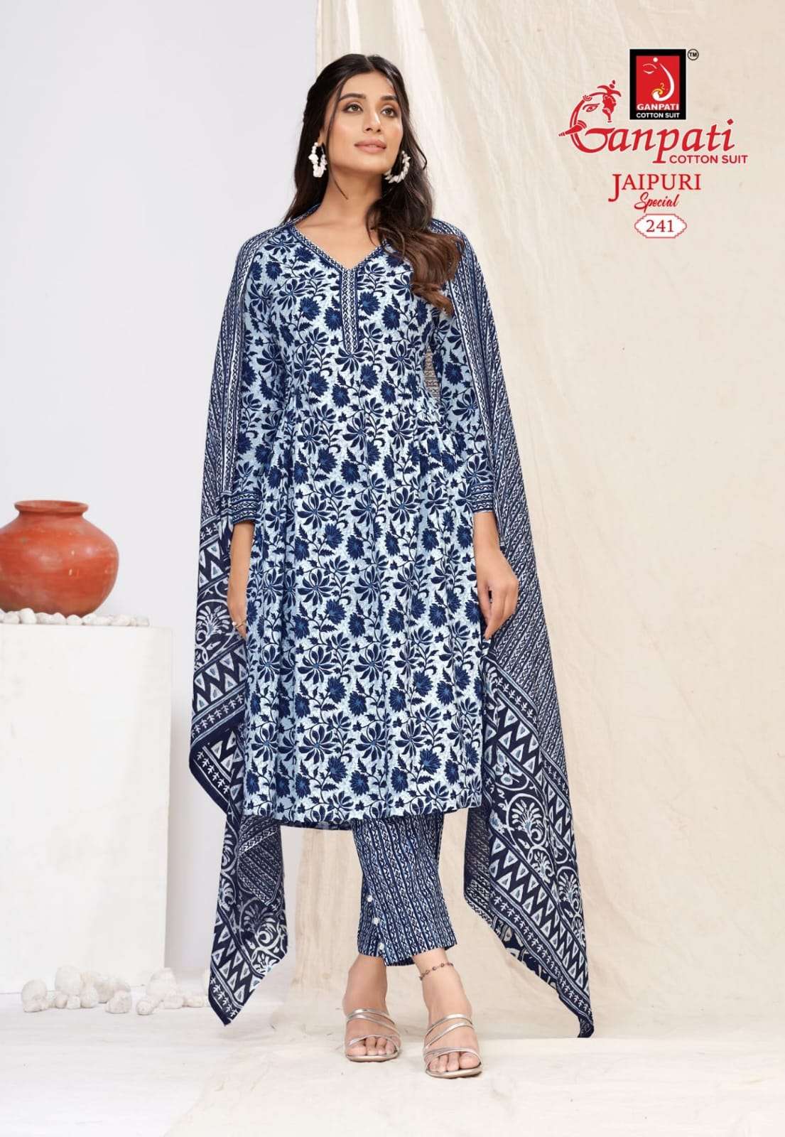GANPATI JAIPURI SPECIAL VOL 10 COTTON PRINTED SALWAR SUIT