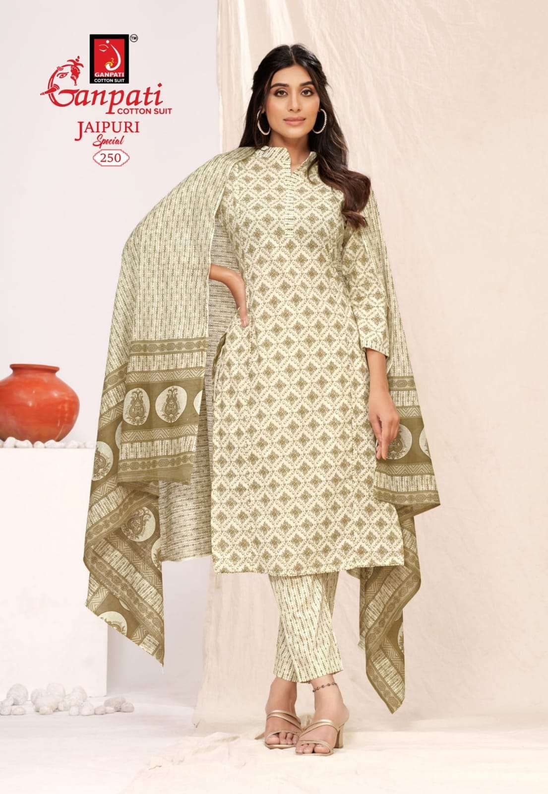 GANPATI JAIPURI SPECIAL VOL 10 COTTON PRINTED SALWAR SUIT