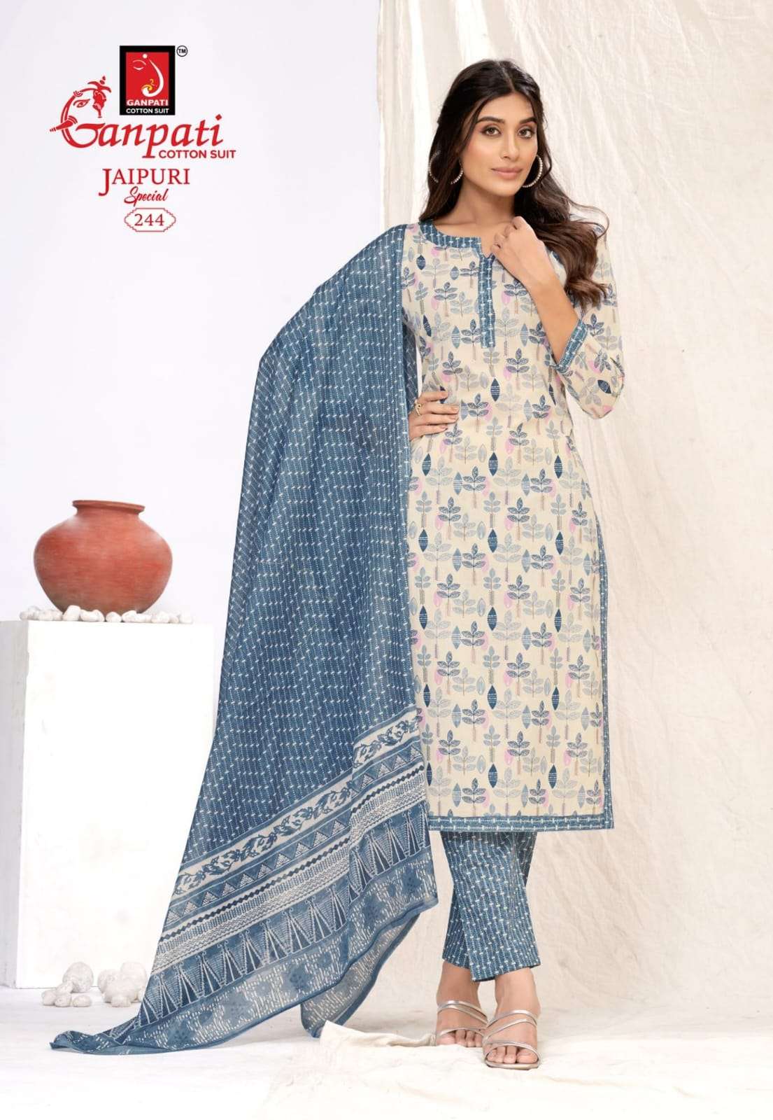 GANPATI JAIPURI SPECIAL VOL 10 COTTON PRINTED SALWAR SUIT