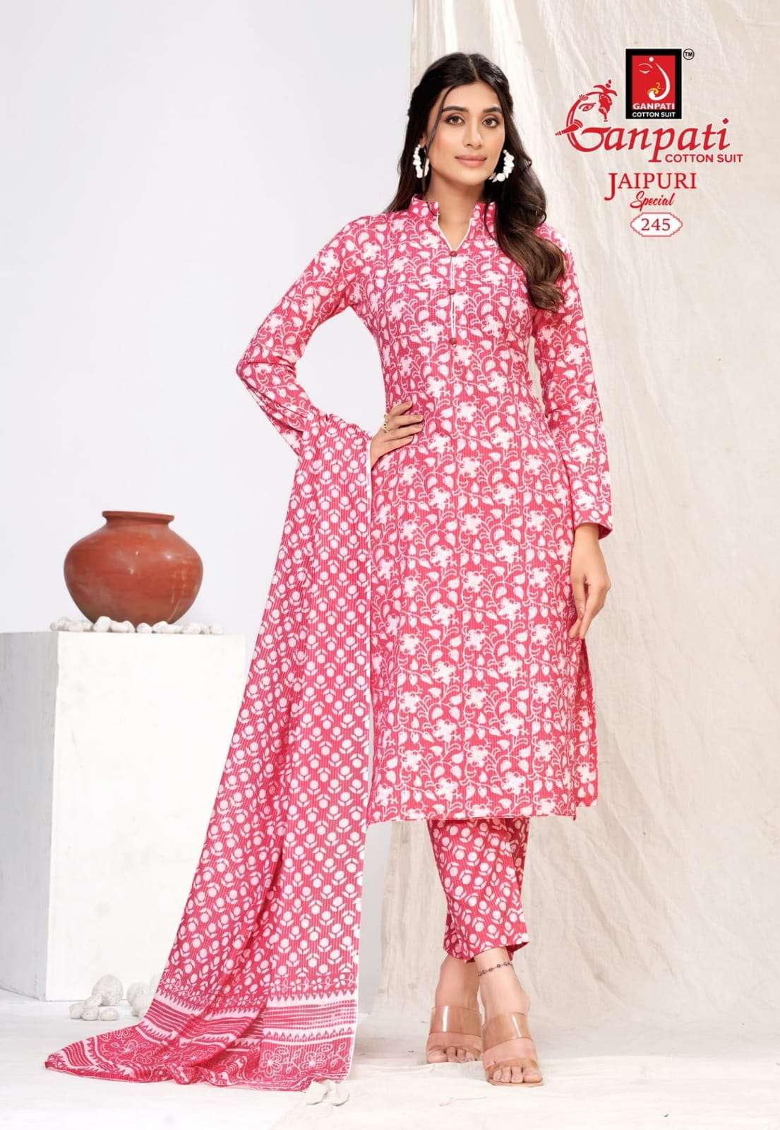 GANPATI JAIPURI SPECIAL VOL 10 COTTON PRINTED SALWAR SUIT