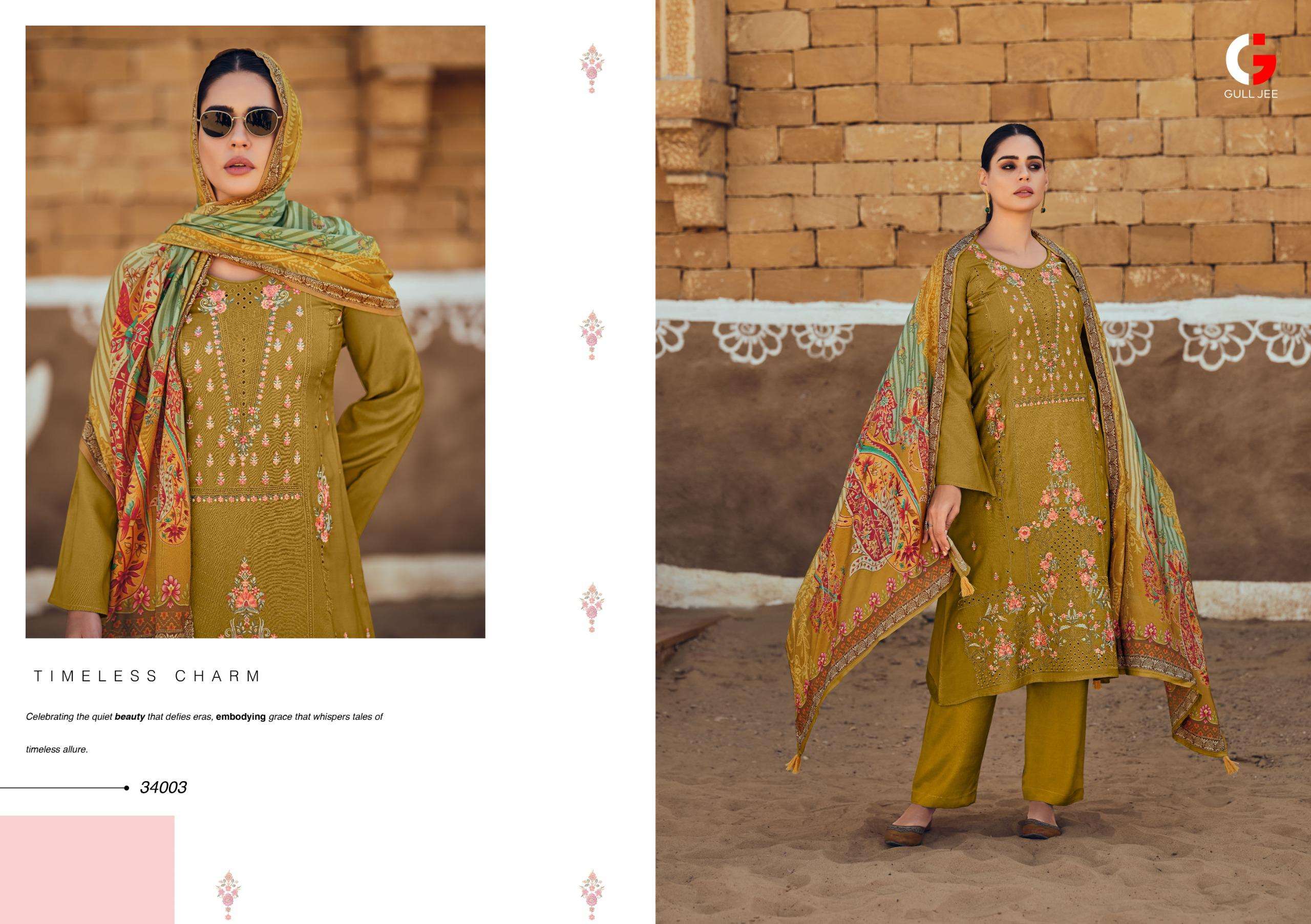  GULL JEE EKANS MUSLIN SILK DESIGNER SUIT