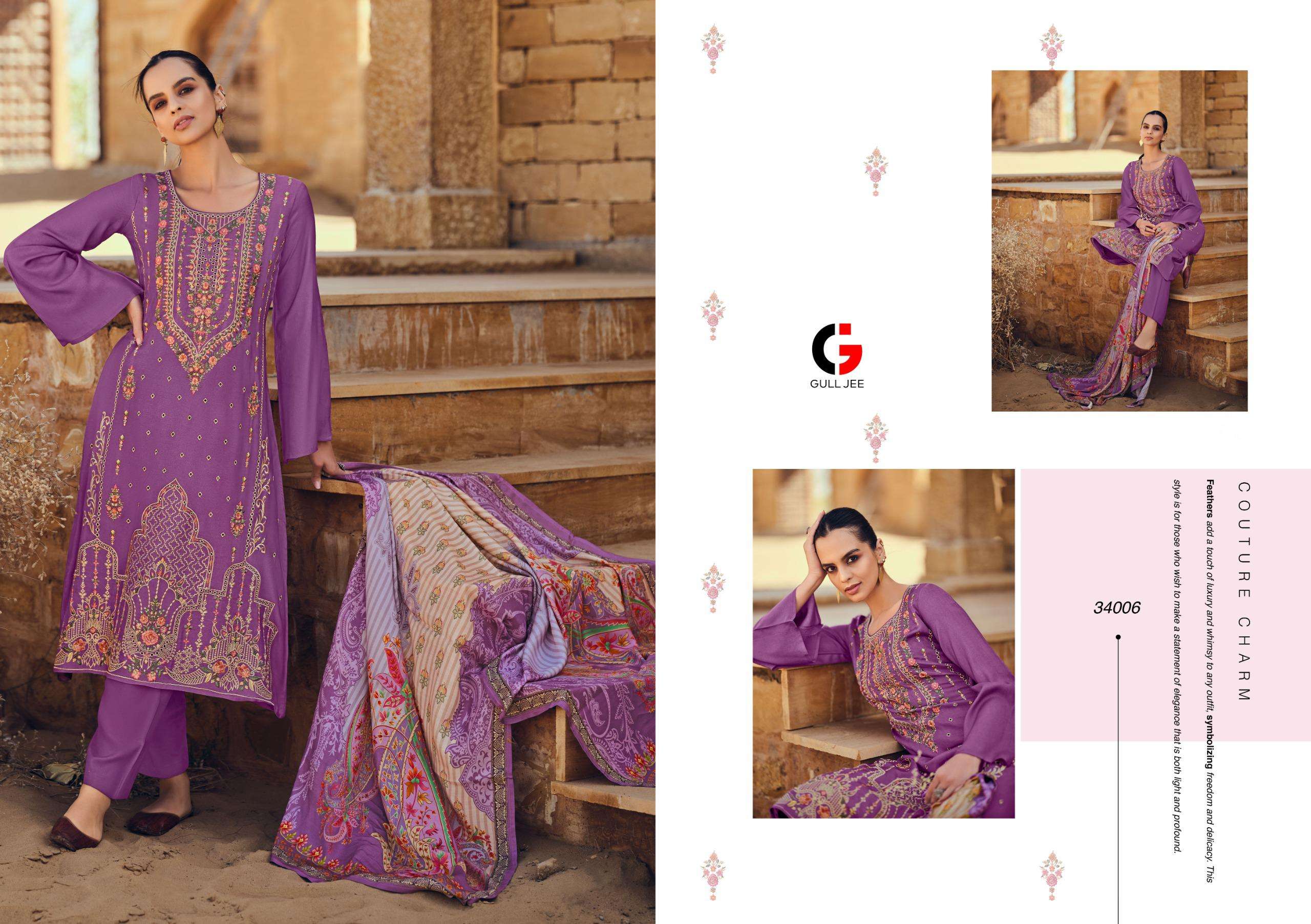  GULL JEE EKANS MUSLIN SILK DESIGNER SUIT