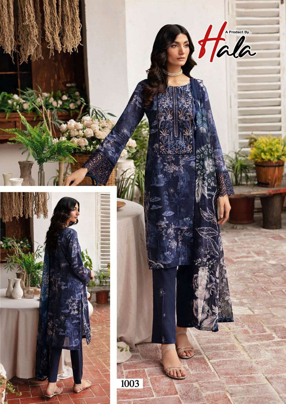 HALA RANGREZ VOL 2 COTTON KARACHI PRINT SUIT