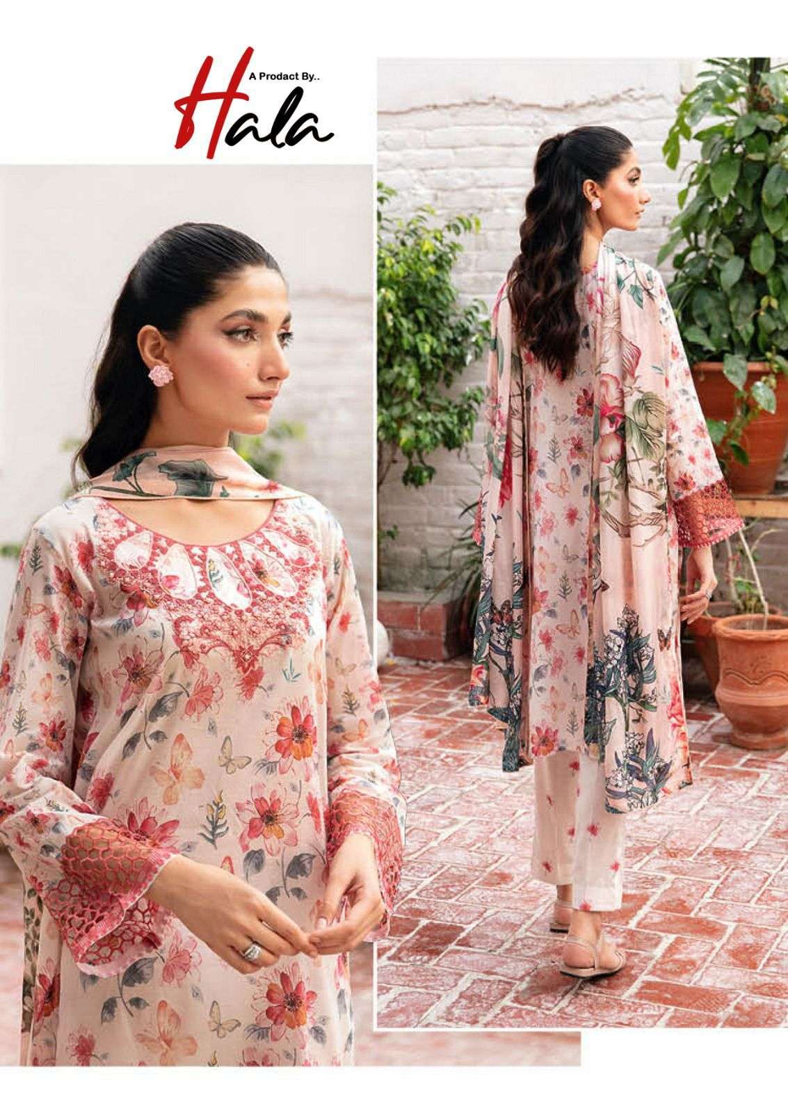 HALA RANGREZ VOL 2 COTTON KARACHI PRINT SUIT