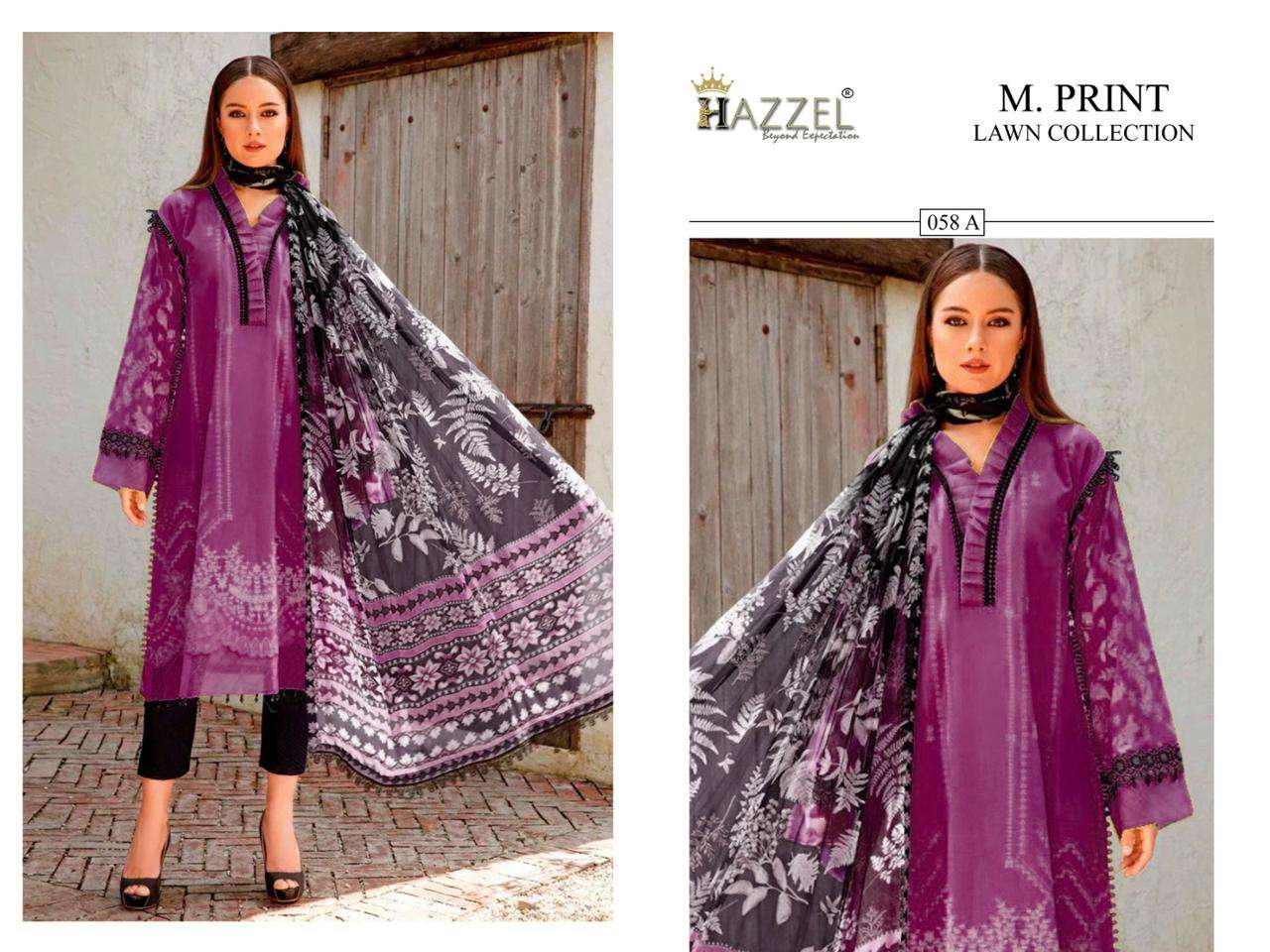 HAZZEL M PRINTS BASICS HIT COLOUR COTTON SALWAR KAMEEZ 