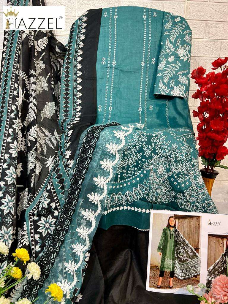 HAZZEL M PRINTS BASICS HIT COLOUR COTTON SALWAR KAMEEZ 