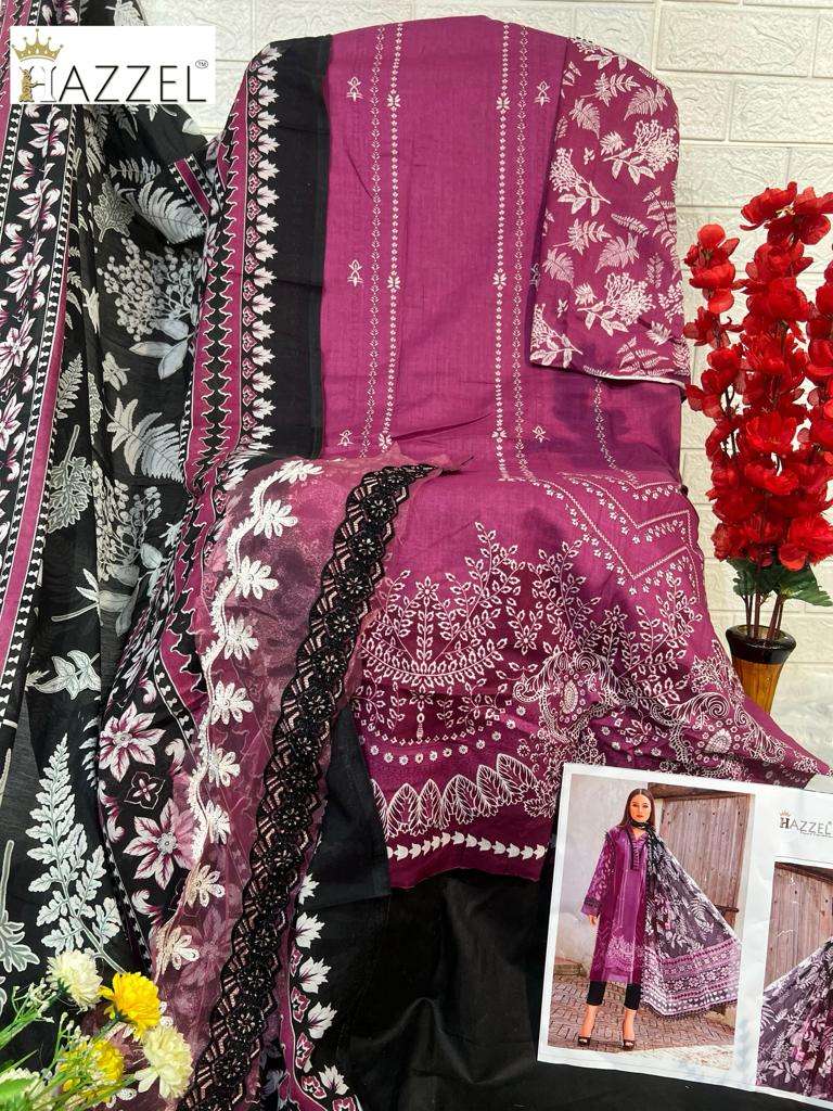 HAZZEL M PRINTS BASICS HIT COLOUR COTTON SALWAR KAMEEZ 