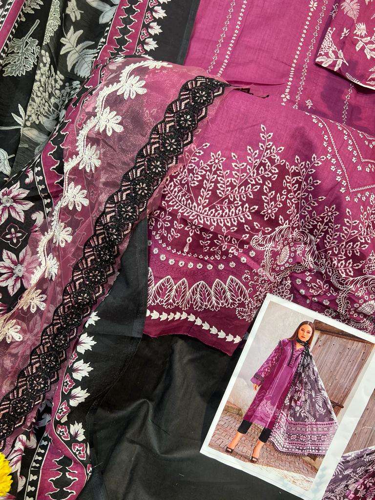 HAZZEL M PRINTS BASICS HIT COLOUR COTTON SALWAR KAMEEZ 