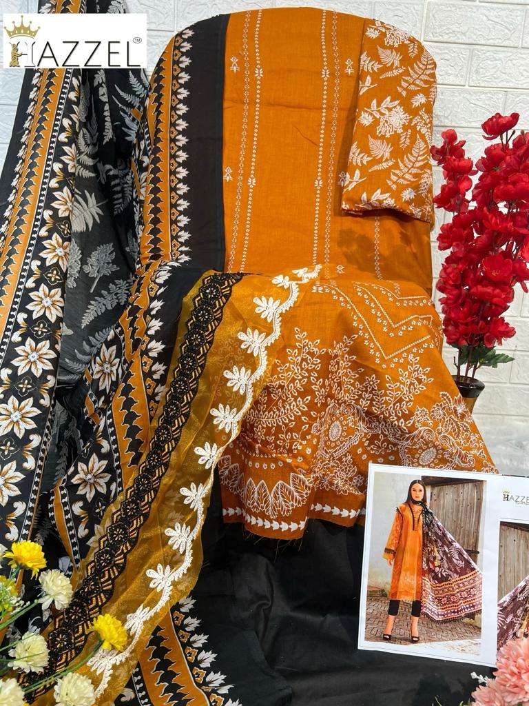HAZZEL M PRINTS BASICS HIT COLOUR COTTON SALWAR KAMEEZ 