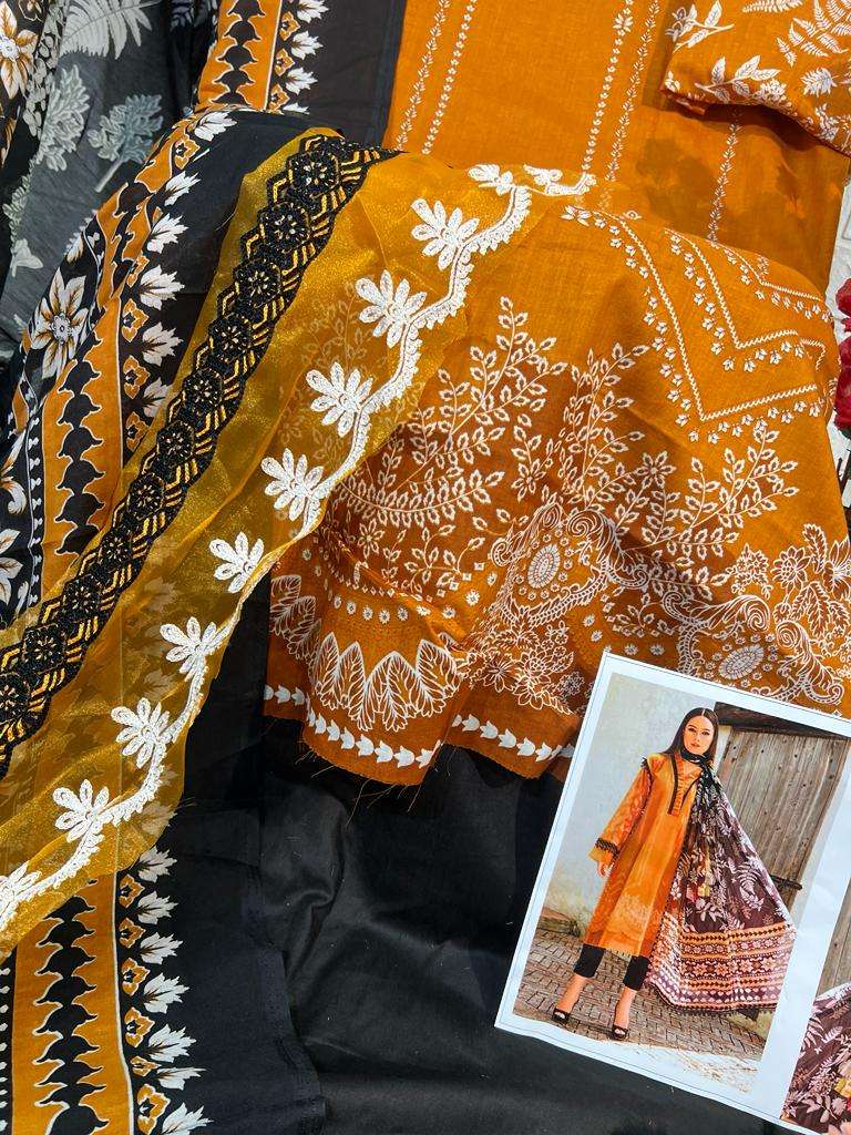 HAZZEL M PRINTS BASICS HIT COLOUR COTTON SALWAR KAMEEZ 