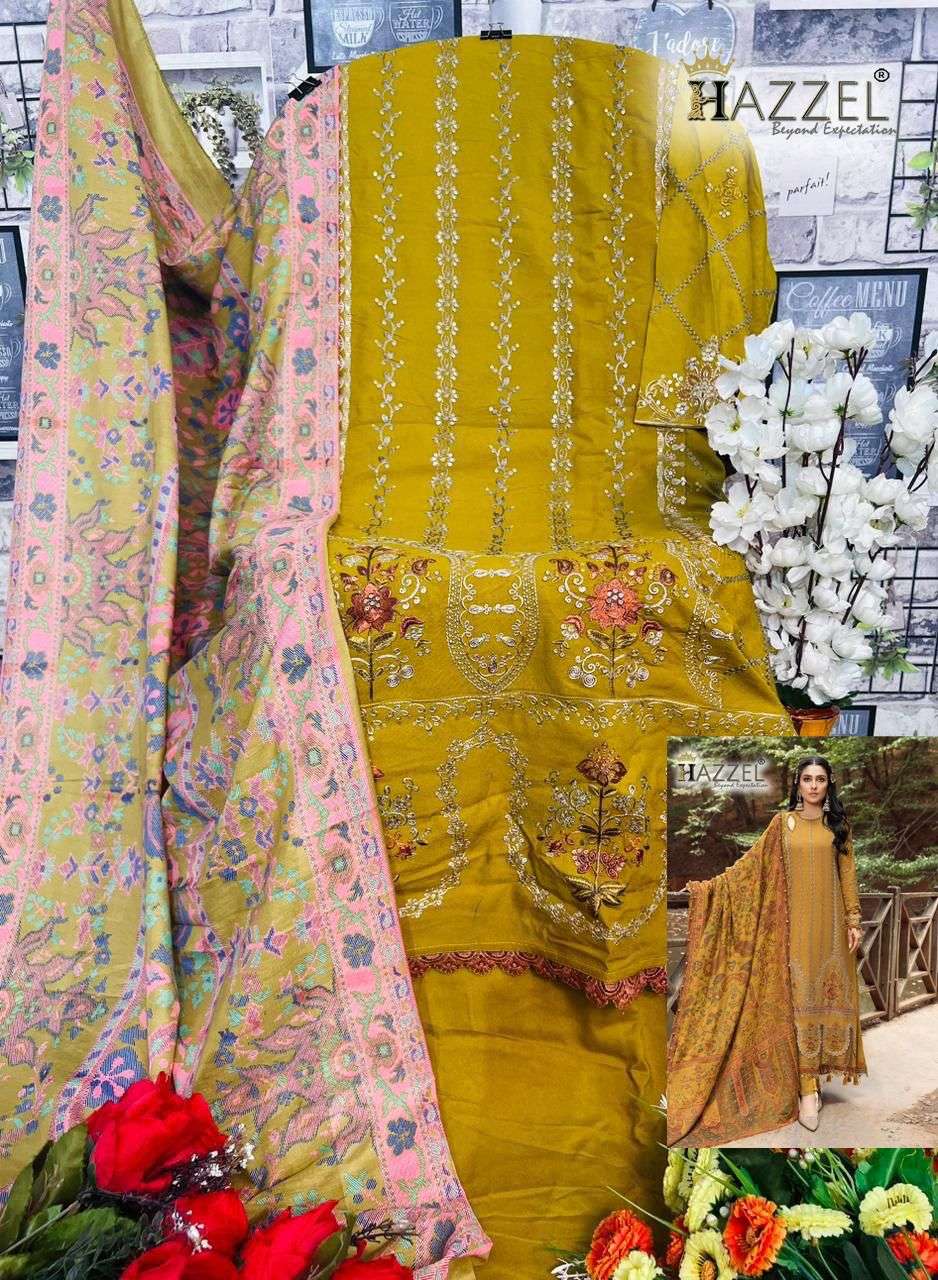 HAZZEL MARIA B EMBROIDERED 24 COTTON SALWAR KAMEEZ 