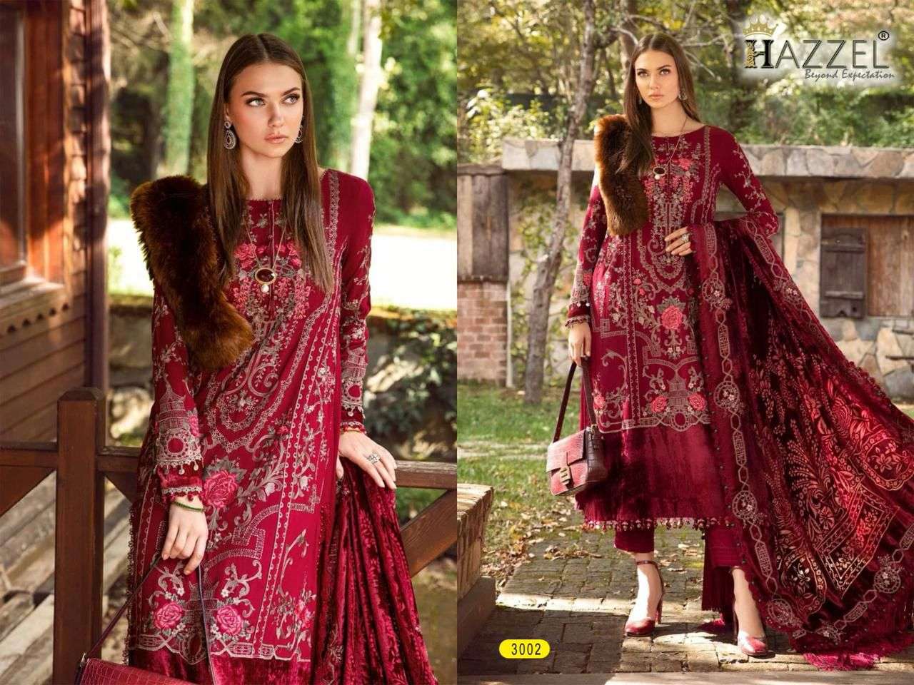 HAZZEL MARIA B EMBROIDERED 24 COTTON SALWAR KAMEEZ 