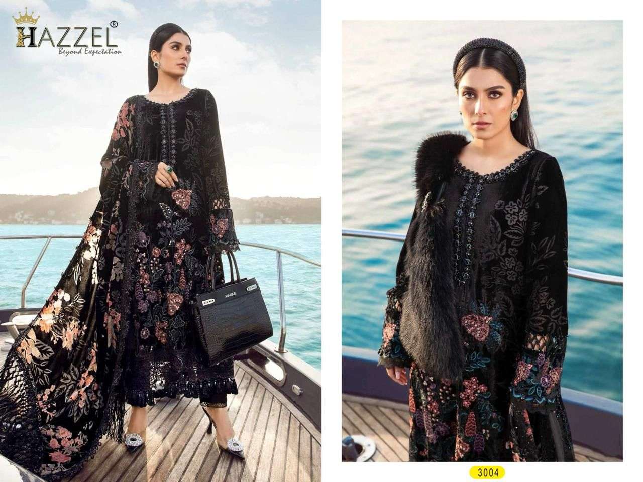 HAZZEL MARIA B EMBROIDERED 24 COTTON SALWAR KAMEEZ 