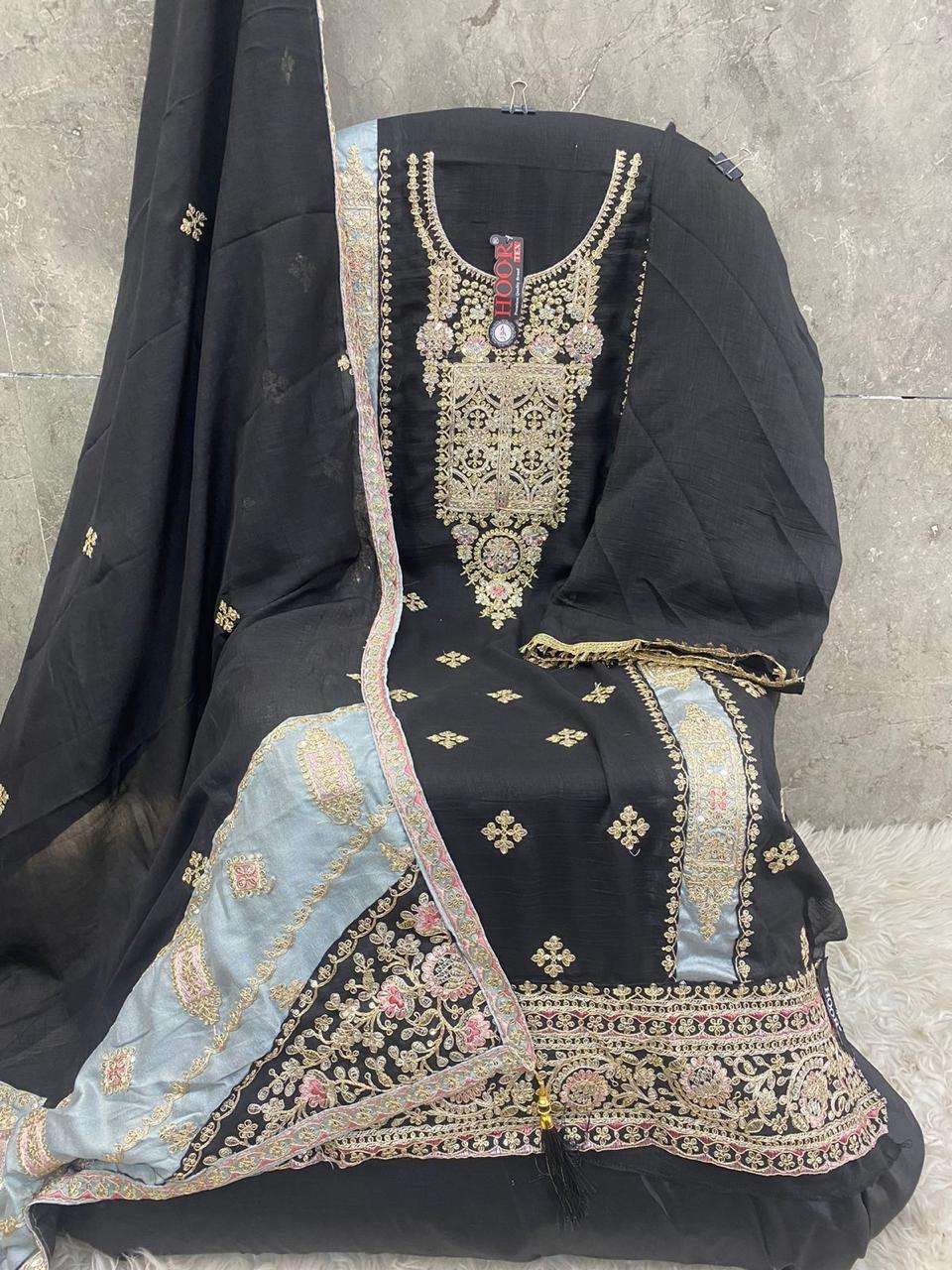 HOOR TEX H 241 EMBROIDERY DESIGNER PAKISTANI SUIT