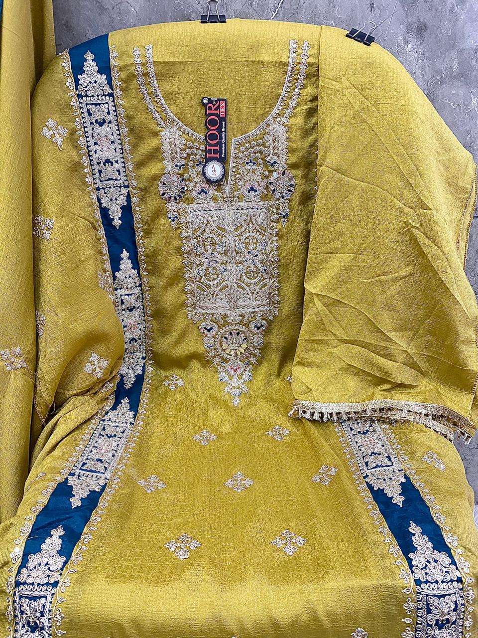 HOOR TEX H 241 EMBROIDERY DESIGNER PAKISTANI SUIT