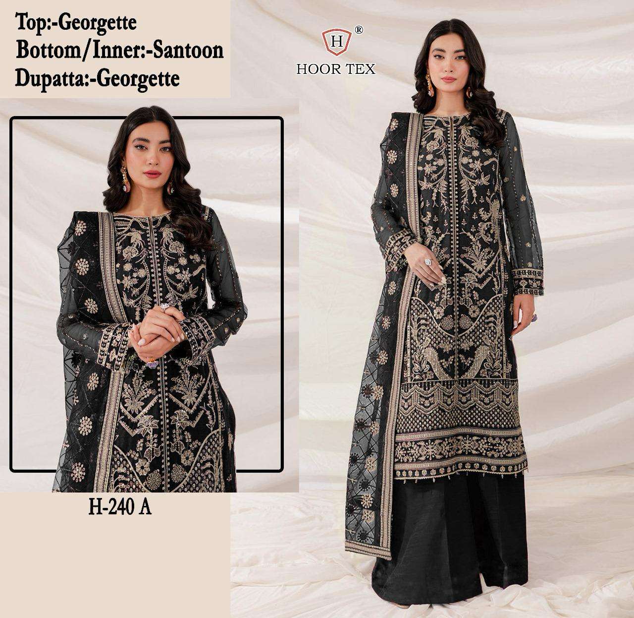 HOOR TEX H 240 GEORGETTE DESIGNER SUIT