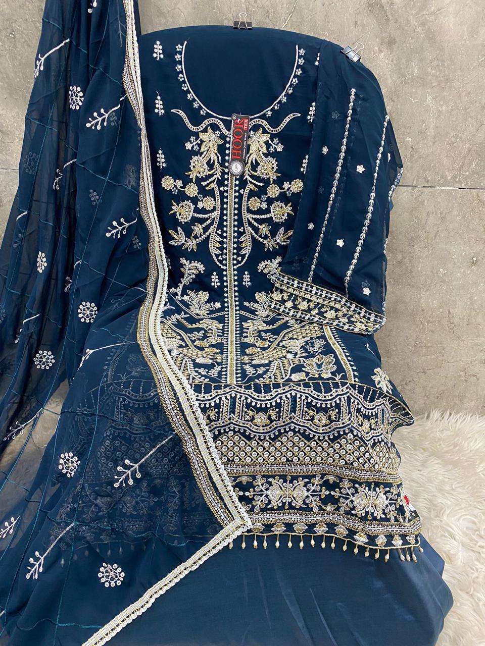 HOOR TEX H 240 GEORGETTE DESIGNER SUIT