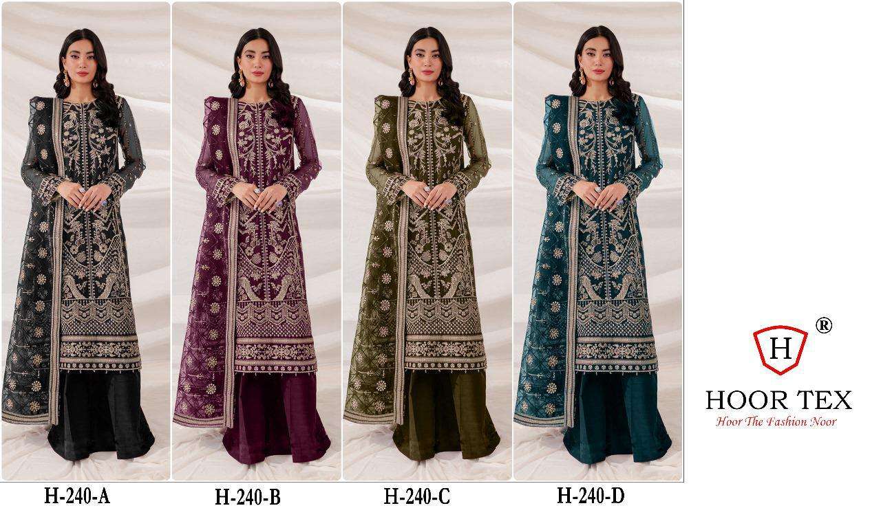 HOOR TEX H 240 GEORGETTE DESIGNER SUIT