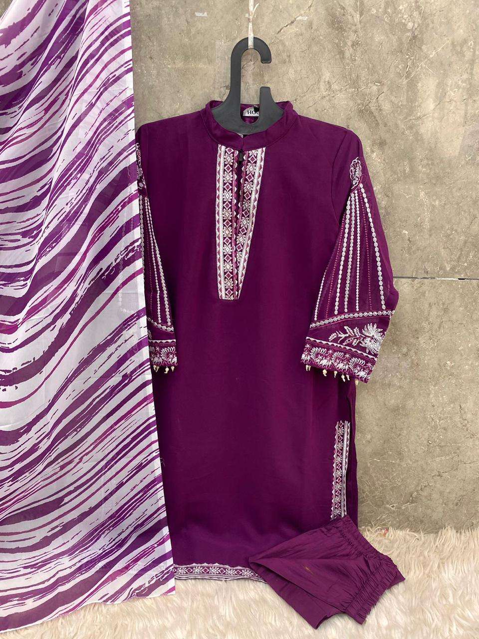 HOOR TEX HF 36 GEORGETTE FANCY DESIGNER SUIT